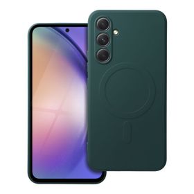 Futerał do Samsung A54 Silicone Mag Cover zgodny z MagSafe zielony