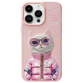 NIMMY futerał COOL&CUTE 2.0 Cat do IPHONE 15 Pro różowy