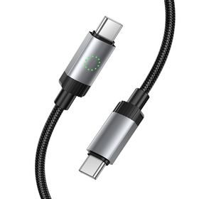 Kabel USB C do USB C Hoco 3A 60W 1 m X117 czarny