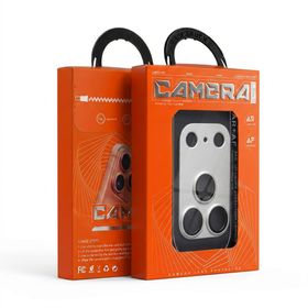 Szkło hartowane na aparat AR+AF Full Metal do IPHONE 17 PRO srebrne