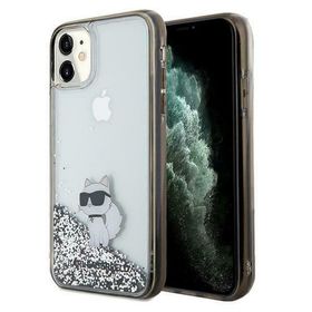 KARL LAGERFELD futerał do IPHONE 11 KLHCN61LKCNSK (Liquid Glitter C) transparentny