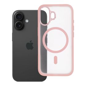 Etui na iPhone 16 Flexline Mag Cover zgodne z MagSafe różowe