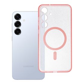Etui na Samsung S25 PLUS Clear Mag Cover - Glitter (Str) zgodne z MagSafe różówy glitter