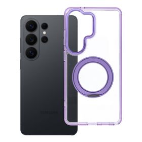 Etui na Samsung S26 Ultra Frame Circle Stand zgodne z MagSafe fioletowe