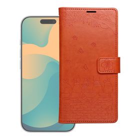 Etui z klapką na Motorola G17 Mezzo Book koty brązowe