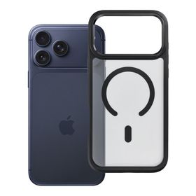 Etui na iPhone 17 Pro Max / 18 Pro Max (low camera edge) Forcell F-Protect Smoke Hybrid Premium zgodne z MagSafe czarne 0INT