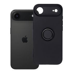Etui na iPhone 17 AIR Silicone Ring czarne