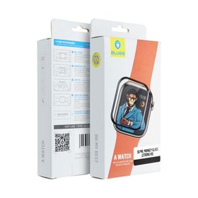 Szkło Hartowane 5D Mr. Monkey Glass - do Apple Watch SE / SE 2 / SE 3 44MM czarny (Anti-Static Strong HD)