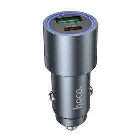 Ładowarka samochodowa Hoco USB A + USB C QC3.0 PD 48W Z60 czarna