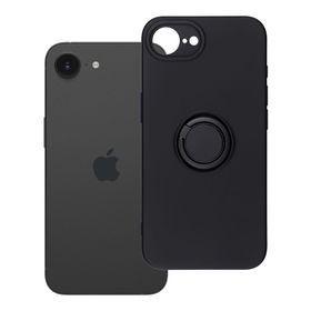 Etui na iPhone 16e (SE 4 2025) / 17e Silicone Ring czarne
