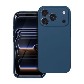 Etui na iPhone 17 Pro / 18 Pro (low camera edge) Soft ciemnoniebieskie