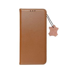 Etui z klapką na Samsung A27 Smart Pro Book skórzane brązowe