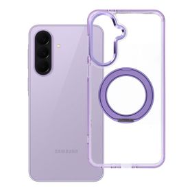 Etui na Samsung A37 Frame Circle Stand zgodne z MagSafe fioletowe