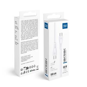 Kabel USB C do USB C Blue Star 3A 60W QC4.0 1 m PJ-DQ1-C biały