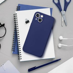 Etui na iPhone 16e (SE 4 2025) / 17e Soft ciemnoniebieskie