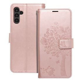 Etui z klapką na Samsung A13 5G / A04S Mezzo Book drzewo złoto-różowe