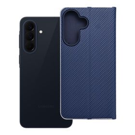 Etui z klapką na Samsung A57 5G Luna Book Carbon niebieskie
