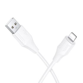 Kabel USB A do Lightning Hoco 2,4A silikonowy 1 m X124 biały