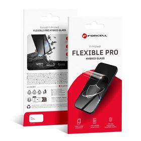 Szkło hybrydowe do Samsung S24 ULTRA Forcell Flexible 5D czarne (Hot Bending) - działający czytnik