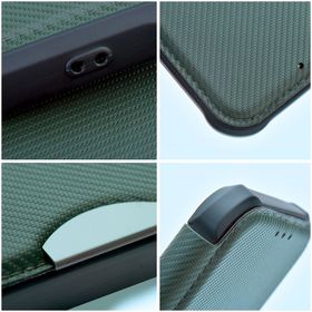Etui z klapką na Samsung A52 5G / A52 LTE ( 4G ) / A52s 5G Razor Book ciemnozielone