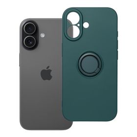 Etui na iPhone 17 Silicone Ring zielone