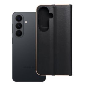 Etui z klapką na Samsung S26 Luna Book Gold czarne