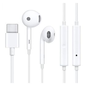 Oryginalne Słuchawki przewodowe doszune USB C Oppo MH147 bulk białe