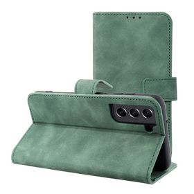 Etui z klapką na Samsung S21 FE Tender Book zielone