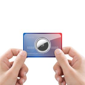 DUX DUCIS etui ochronne w kształcie karty do AirTag 2 szt transparentne + czarne