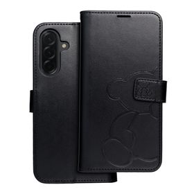 Etui z klapką na Samsung A36 5G Mezzo Book teddy bear czarne