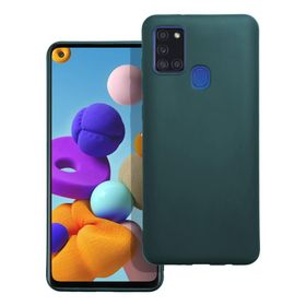 Etui na Samsung A21S Matt ciemnozielone