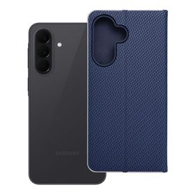 Etui z klapką na Samsung A37 5G Luna Book Carbon niebieskie