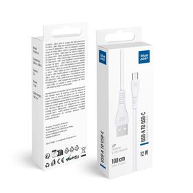 Kabel USB A do USB C Blue Star 2A 12W 1 m PJ-DG4-A biały