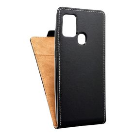 Etui z klapką pionowe na Samsung A21s Slim Flexi Fresh czarne