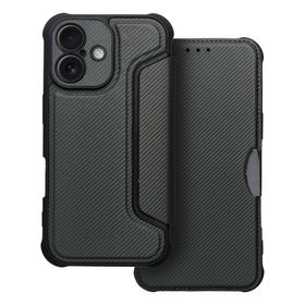 Etui z klapką na iPhone 16 PLUS Razor Book ciemnozielone