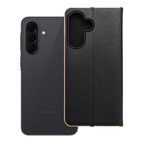 Etui z klapką na Samsung A37 5G Luna Book Gold czarne
