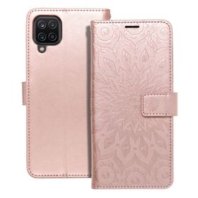 Etui z klapką na Samsung A12 / M12 Mezzo Book mandala złoto-różówe