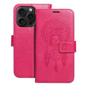 Etui z klapką na iPhone 15 PRO Mezzo Book łapacz snów magenta