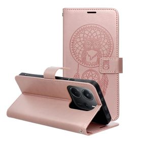 Etui z klapką na Xiaomi Motorola G67 / G77 Mezzo Book łapacz snów złoto-różowe