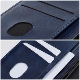 Etui z klapką na Samsung A17 Cubic Book niebieskie