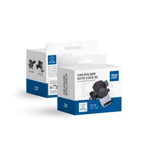 Uchwyt na telefon do samochodu uniwersalny Blue Star Auto Lock X2 do kratki czarny