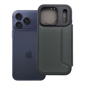 Etui z klapką na iPhone 17 PRO / 18 PRO Razor Book ciemnozielone
