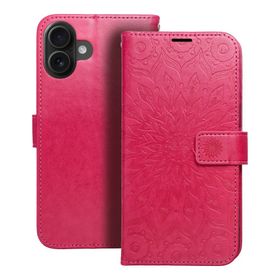 Etui z klapką na iPhone 16 PLUS Mezzo Book mandala magenta
