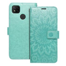 Etui z klapką na Xiaomi Redmi 9C / 9C NFC Mezzo Book mandala zielone