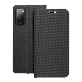 Etui z klapką na Samsung S20 FE / S20 FE 5G Luna Book Carbon czarne
