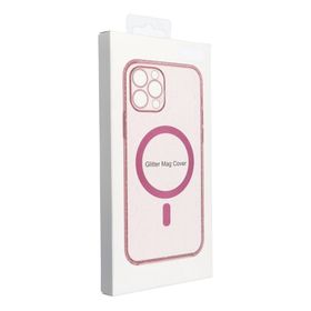Etui na iPhone 16 Clear Mag Cover - Glitter (Str / Camera Protection) zgodne z MagSafe różowe glitter