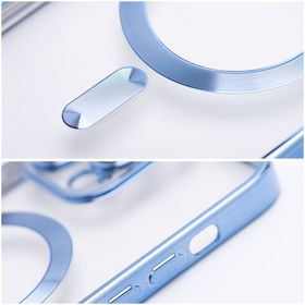 Etui na Samsung S26 Electro Mag Cover zgodne z MagSafe niebieskie