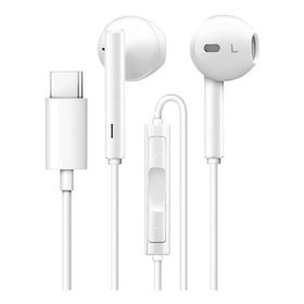 Oryginalne Słuchawki przewodowe douszne USB C Huawei CM33 bulk białe