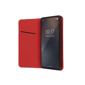 Etui z klapką na Samsung S22 ULTRA Smart Pro Book skórzane bordowe