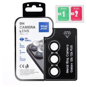Szkło na aparat BLUE STAR Easy Install do SAMSUNG S26 PLUS czarne